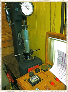 Rockwell hardness tester
Great tool to be sure hardness is preserved.
